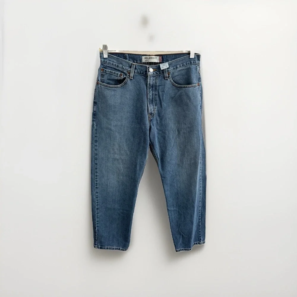 Levis 550 Relaxed Fit Baggy Mens Denim Jeans 34x30 Medium Wash Vintage 03 Y2K